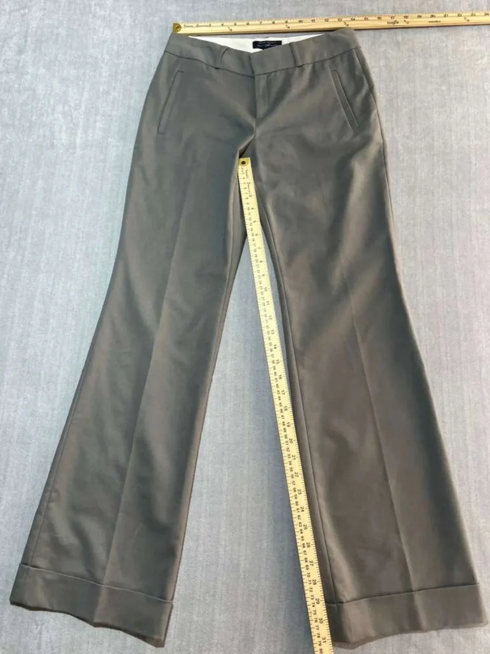 Banana Republic 718 Martin Fit Gray Stretch Dress Pants Women’s Size 4 - Picture 4 of 9
